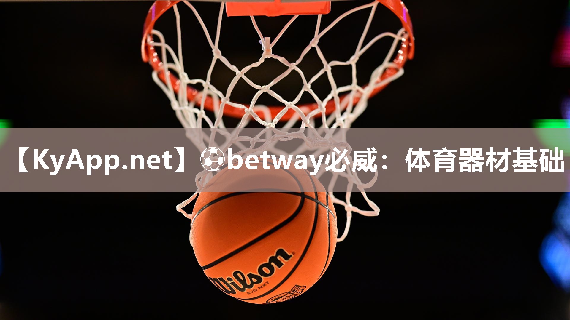 ?betway必威：體育器材基礎